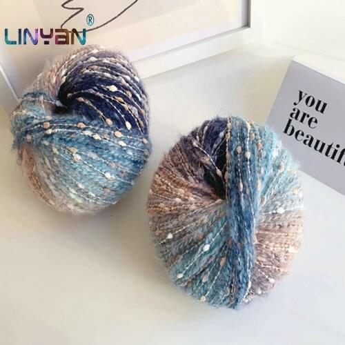 200g Color dot wool yarn Baby sweater fashion knitting yarn for crochet fiber Mohair scarf line hand knitting needle zl35