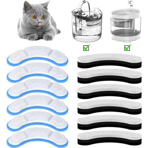 4/8/12PCS Cat Water Fountain Replacement Filters for Activated Carbon Filter for Pet Auto Drinking Feeder