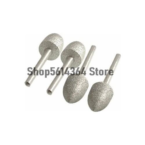 4pcs 10mm Taper Tip Grinding Bits Polisher Diamond Mounted Points