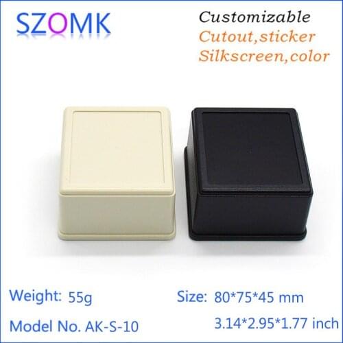 4 pcs, 80*75*45mm plastic enclosure for electronics diy box hot selling szomk eletric plastic case diy enclosure outlet boxes