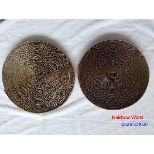 5# Light Brown Fastener Magic Tape with Hook Loop stick fabric bags garment clothes toys shoes 25meter/ roll,width 2cm