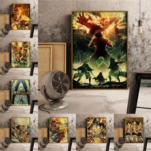 Full Drill Diamond Painting "Attack on Titan" Poster Anime Character Diamond Embroidery Mosaic Cross Stitch Kits Home Decoration