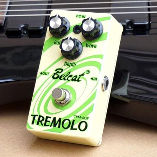 Belcat TREMOLO Electric Guitar Effect Pedal with Rate Wave Depth Control Effects Stompbox True bypass TRM-507
