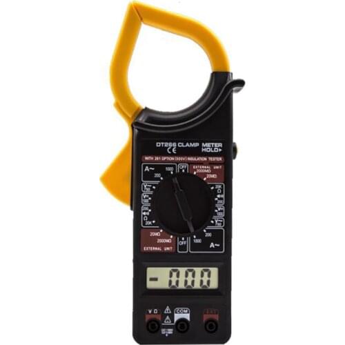 Digital Clamp Meter 1999 Counts, Portable Electrical Multimeter Voltage Tester, Measures Current Voltage Resistance Continuity