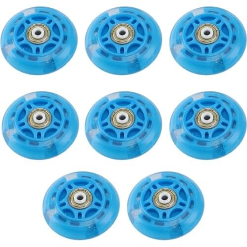 ELOS-8 Pack Inline Skate Wheels Flash Wheel 70mm Indoor/Outdoor Roller Blades Replacement Wheel for Adults Kids