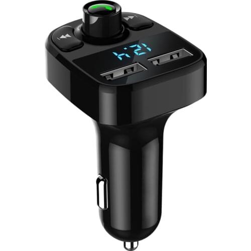 FM Transmitter Aux Modulator Bluetooth Handsfree Car Kit Car Audio MP3 Player with 3.1A Quick Charge Dual USB Car Charger