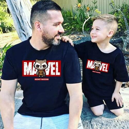 Marvel Hero Hulk Tees Family Matching Sets Daddy Kids T Shirt Baby Tops Summer Short Sleeve Father Son Clothes Fathers Day Gift