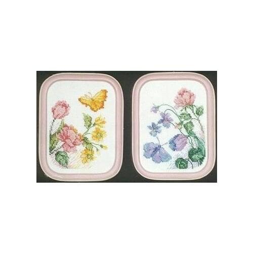 Gold Collection Counted Cross Stitch Kit Butterfly and Flower Flowers janlynn