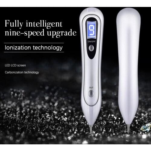 LCD Laser Plasma Pen Mole Removal Pen Skin Tag Remover Age Spot Mole Freckle Tattoo Removal Machine Cleaner Beauty Care