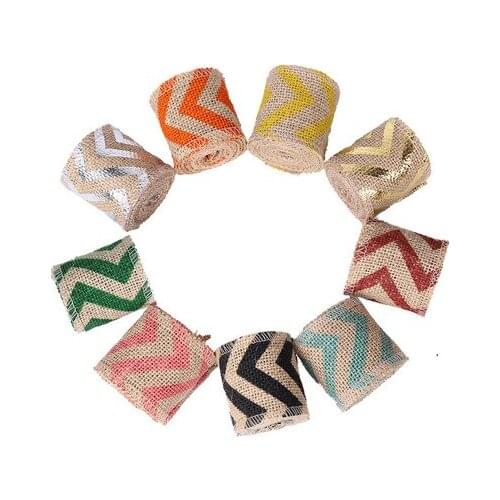 2 Meter Width 6cm Jute Burlap Rolls Hessian Ribbon With Print Vintage Rustic Wedding Decoration Ornament Burlap Wedding Favor