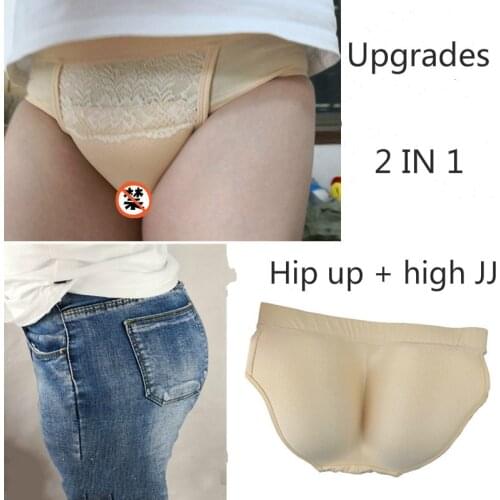 2in1 Men Sissy Fake Vagina Camel Toe Panties Hiding Gaff Panty Thong for Crossdresser Shemale Transgender Hip Up Sissy Panties