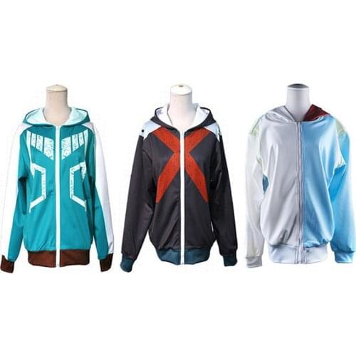 New Boku no Hero Academia Izuku Midoriya Hoodie Zip Coat Sweatshirt My Hero Academia Cosplay Costume Katsuki Bakugo Todorok Tops