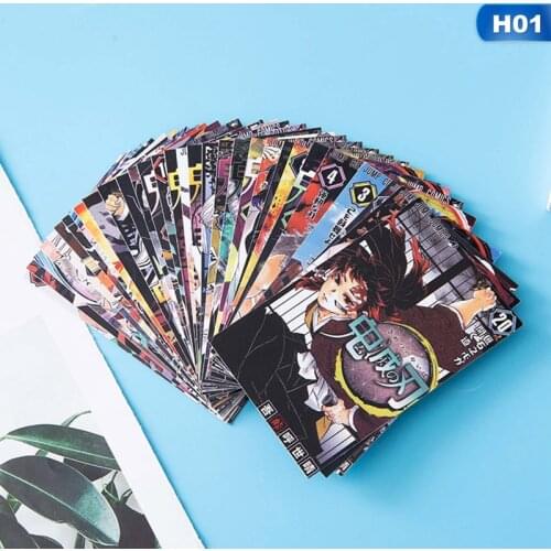 32pcs/set Cards Anime Demon Slayer: Kimetsu No Yaiba Postcard Toy Magic Paper Collection Lomo Card Postcard Gifts