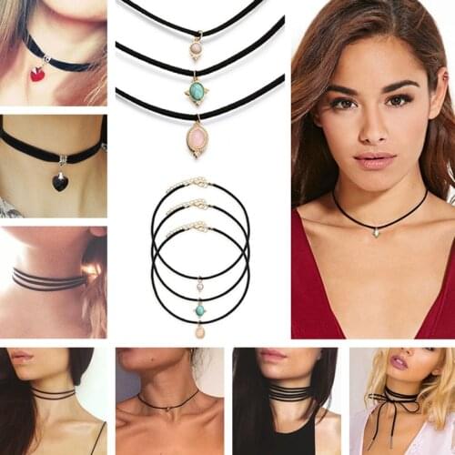Choker Necklaces & Pendants Women Geometric Pendant Triangle Gothic Clavicle Necklaces 80s 90s Girls Gift Bijoux HOT Sale 2018
