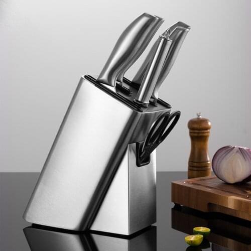 Knife Stand Holder For Kitchen Knife Block Organizer Stainless Steel Knife Holder Stand Block High End Kitchen Accessories