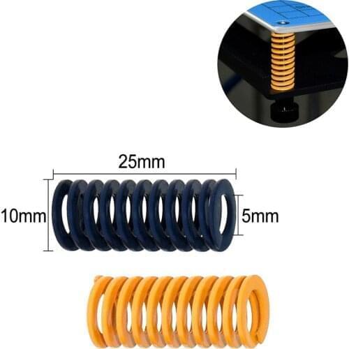 5PCS 3D Printer Parts Spring Heated Bed 10*25MM Hot Plate 3D Printer accessories Reprap Imported For Ender 3 CR10 MK2B MK2A