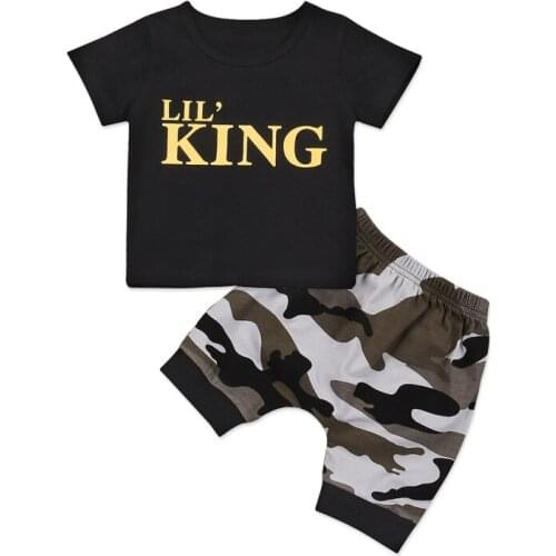Casual Infant Clothes Set Baby Boy Clothes Summer Newborn Baby Boy Clothes Set Cotton Baby Clothing Suit T-shirt+Pants