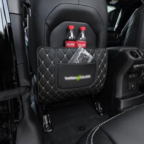 QHCP Car Seat Anti-kick Mat Seat Back Protection Sticker Seats Anti Kick Pads For Jeep Wrangler JL Sahara Rubicon 2018 2019 2020