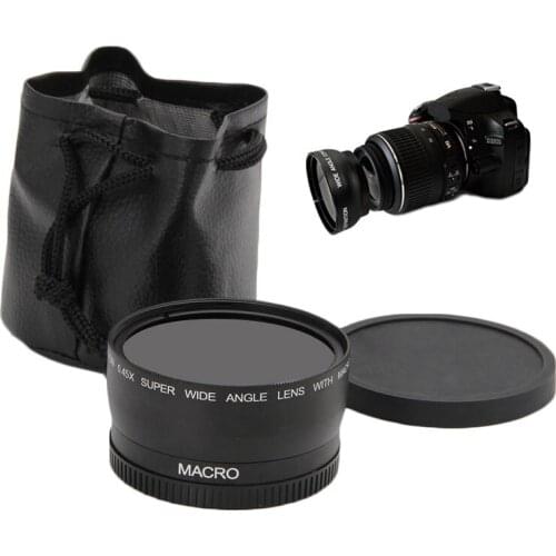 58mm 0.45x Wide Angle and Macro Lens for Canon EOS 350D/400D/450D/500D/600D NEW