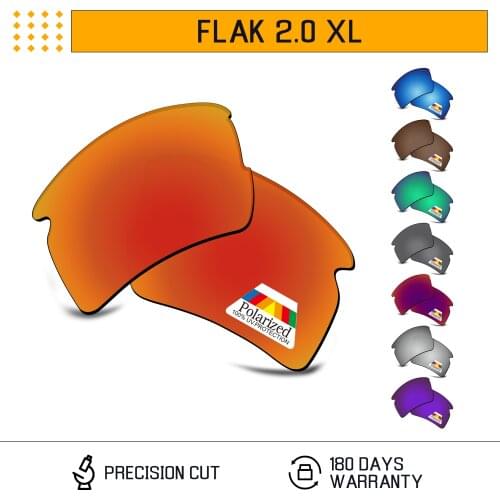 Bwake Polarized Replacement Lenses for-Oakley Flak 2.0 XL OO9188 Sunglasses Frame - Multiple Options