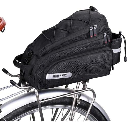 Bike Trunk Carrier Bag Waterproof Cycling Pannier Rear Seat Bag Shoulder Bag with Rain Cover for Mountain Road Bag