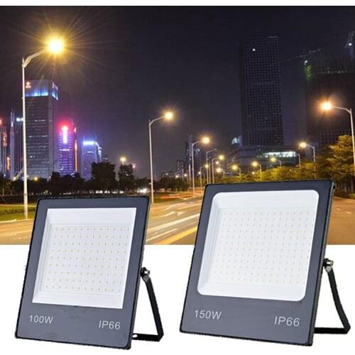 LED Flood Light AC165-265V 10W 20W 30W 50W 100W 150W White Warm White IP66 Waterproof Outdoor Street Light LED Spotlight