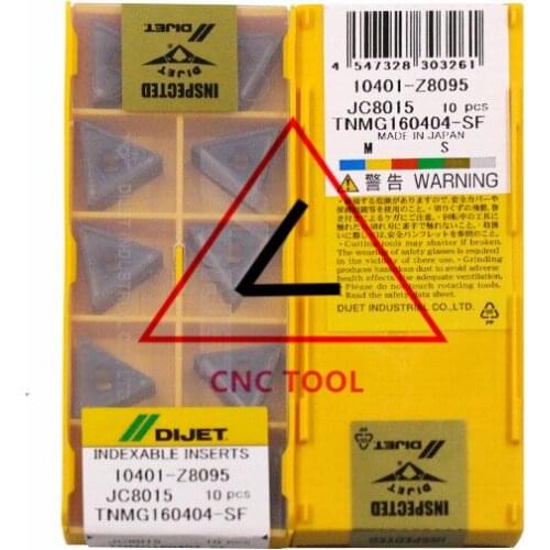 TNMG160404-SF JC8015 10pcs Original Japan DIJET Cutting Tool