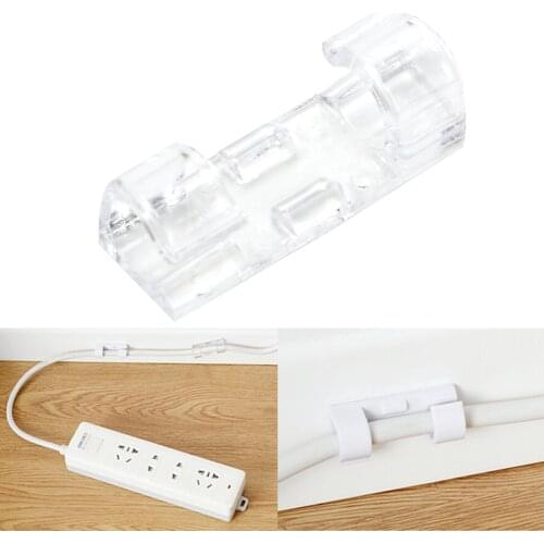 Wire Fixing Clamp Clip Solid Line Clamp 20pcs/lot USB Cord Clips Holder Organizer Fixed Wire Cable Clips