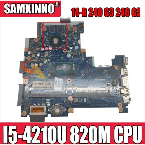 ZSO40 LA-A993P For HP Pavilion 14-R 240 G3 246 G3 I5-4210U 820M Notebook Mainboard 760690-501 760690-601 Laptop Motherboard