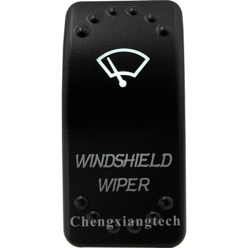 12v/24v Waterproof IP66 Car Boat White Led Dpdt 7 pin ON/OFF/ON WINDSHIELD WIPER Rocker Switch Replace for Carling ARB STYLE