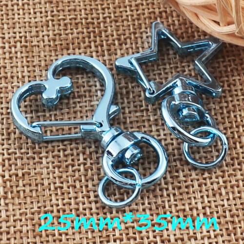 8 Pcs Swivel Lobster Clasps Clips,Blue Lobster Clasps,Jewelry Findings,Jewelry Making,Metal Lanyard,Lanyard Lobster Clip Clasp