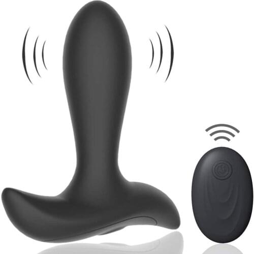 AICOOZ Remote Control Anal Masturbator Tail Vibration Prostate Massager Butt Plug Gay Sex Toys Vibrator Adult Toy For Women