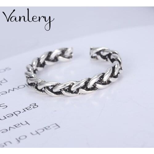 Bohemian Charm Boho Chain Rings For Women Lover Wedding Bridal Valentines Gifts Men Open Retro Antique Rings