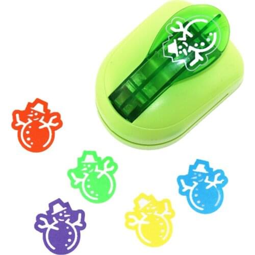 Paper craft punch 2014 shaper punch card cutter decorative hole punch snowman furadores artesanais large S2917
