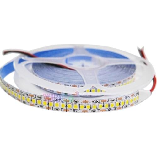 DC12V 5m 240Leds/m 2835 SMD White LED Strip Light High brightness Nowaterproof 1200leds Flexible Lamp Tape