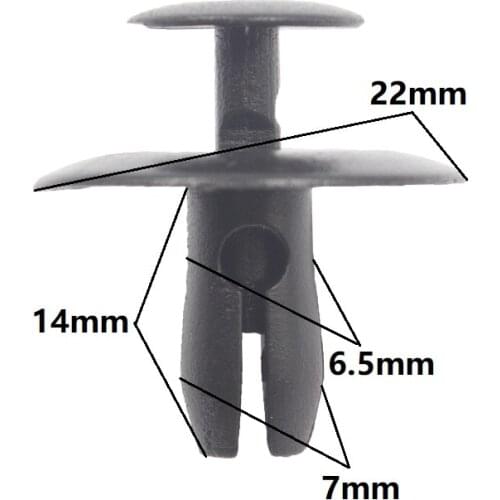 For Peugeot 206 CITROEN Car Fender Bumper Engine Under Cover POM Push Type Fastener Retainer Clip