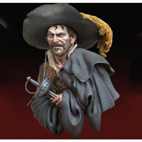 Resin Figure 1/10 ANCIENT MAN OFFICER BUST Model Unassambled Unpainted Figure Building Kit