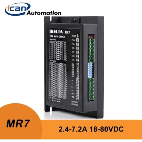 ICAN 2-Phase Stepper Motor Driver Motor 18-80VDC 18-60VAC MR7 Motor Drive For Nema34