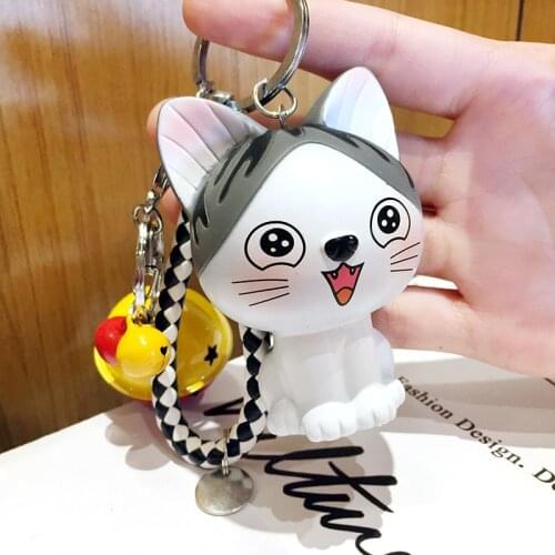 Cute little bear hair ball key ring PU material hair ball pendant imitation Rex rabbit hair ball pendant teddy bear key ring