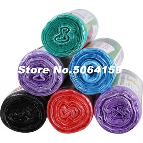 30Pcs/Lot Large Trash Bags Home Portable Vest Type Garbage Bags Kitchen Color Thickening Small Plastic Bags Factory Dispenser