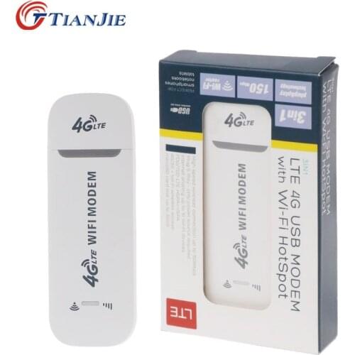 TIANJIE 3G 4G GSM UMTS Lte Usb Wifi Modem Dongle Car Router Network Adaptor With Sim Card Slot