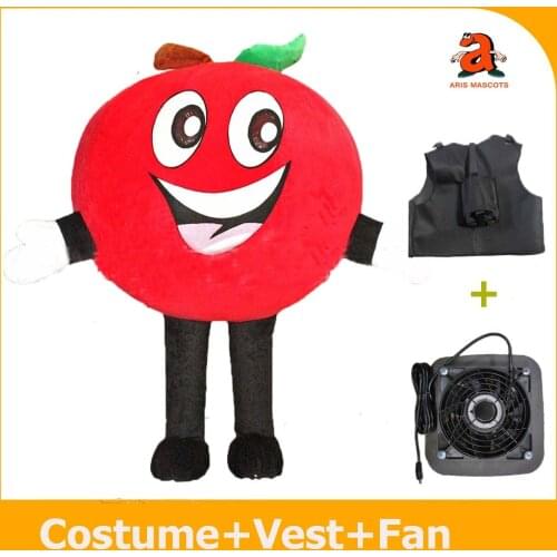 2m Giant Inflatable Apple Costume Fruit Cosplay Fancy Dress Adult Full Mascot Suit Carnival Costumes Halloween Outfit