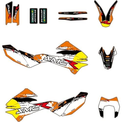 Decal Sticker For KTM SMCR 690 SMC-R SMC R 690 2012-2018 Motorcycle Team Background Graphics Kit Custom Number Name