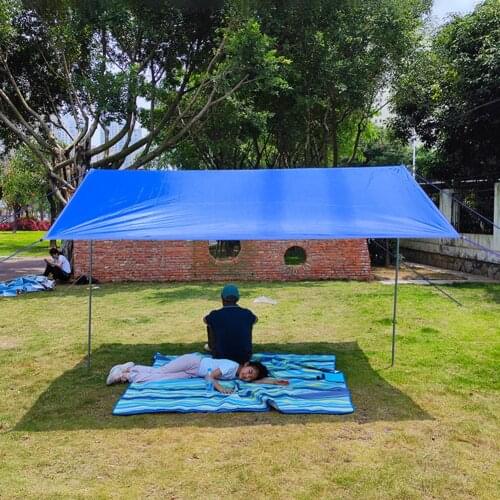 Awning Tarp Tent Shade Waterproof Windproof Garden Picnic Canopy Sunshade Outdoor Beach Camping Rainproof Beach Sun Shelter