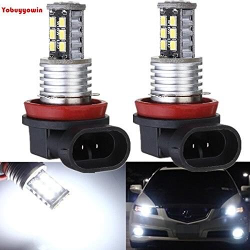 New 2x Super Bright H8 15W Fog Daytime Running DRL Headlight LED Bulb DC12V