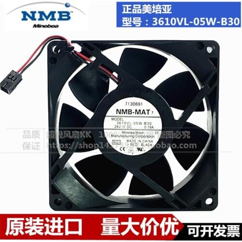 Original NMB-MAT 3610VL-05W-B30 DC24V 0.19A 9cm 9025 large air volume inverter fan