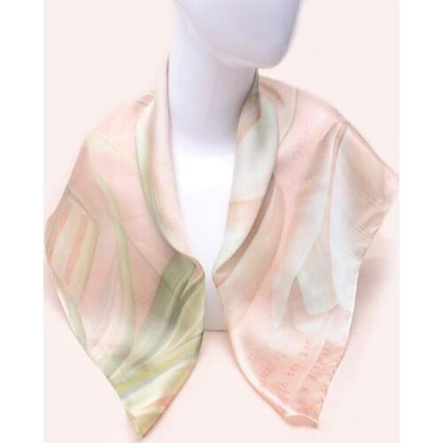 70*70cm Silk Square Shawls Scarf Women Headband Fashion Print Neck Scarfs Office Hair Band Hand Kerchief Hijab Female Bandana