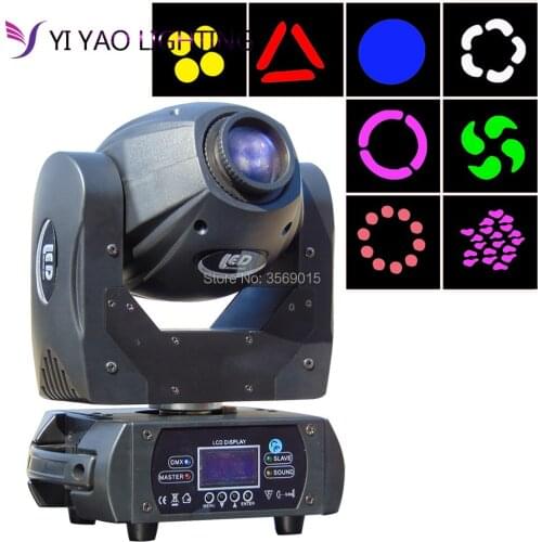 Mini 11 Gobo With 3 Facet Prism Effect Led Spot DMX 512 Dj 60W Moving Head Lights