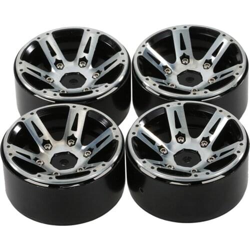 4Pcs/Set 1.9 Inch Weighted Metal Wheel Rim Upgrade Parts for RC 1/10 Crawl Car