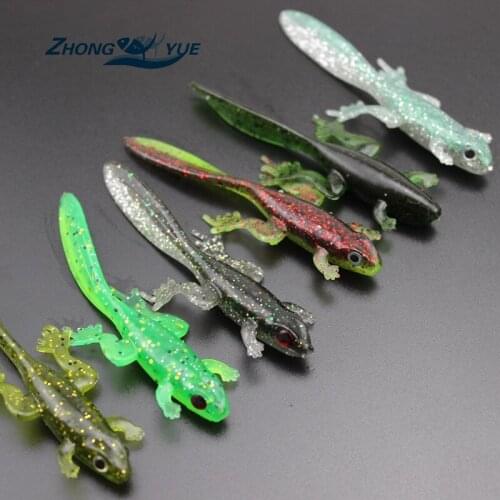 High Quality 10Pcs/lot Advanced Simulation Rubber Frog Soft Fishing Lures Bass CrankBait Tackle 8cm 4.2g lures Free shipping